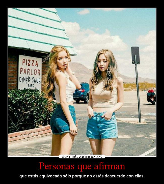 Personas que afirman - 