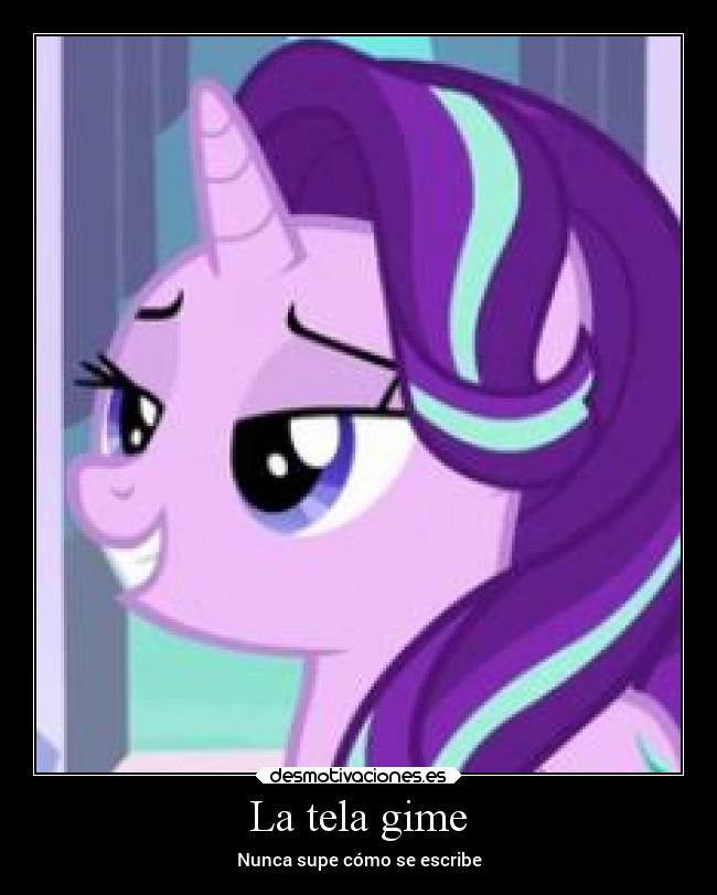 La tela gime - Nunca supe cómo se escribe