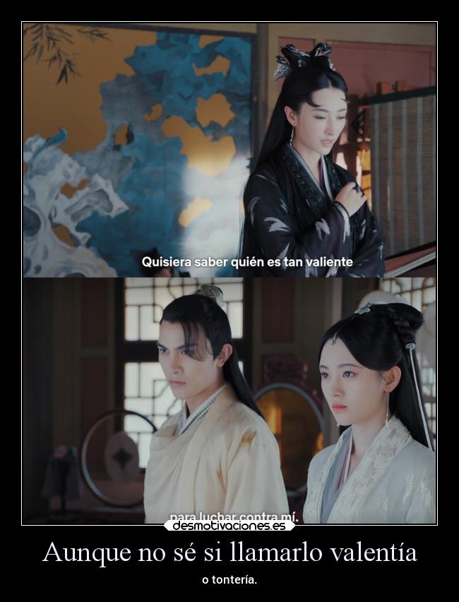 Aunque no sé si llamarlo valentía - o tontería.