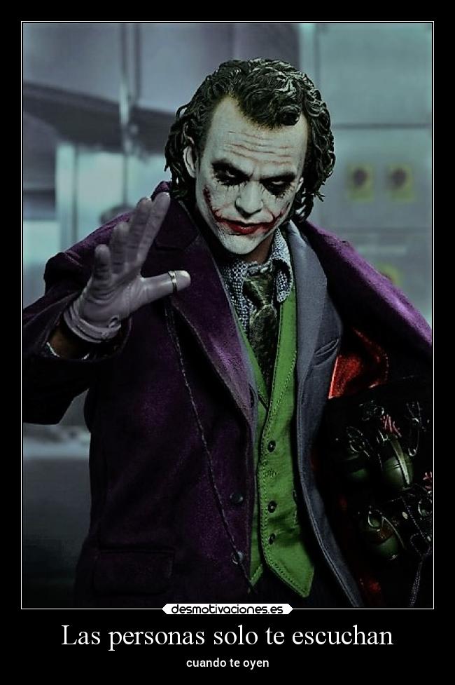 Las personas solo te escuchan -