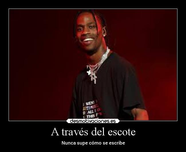 A través del escote -