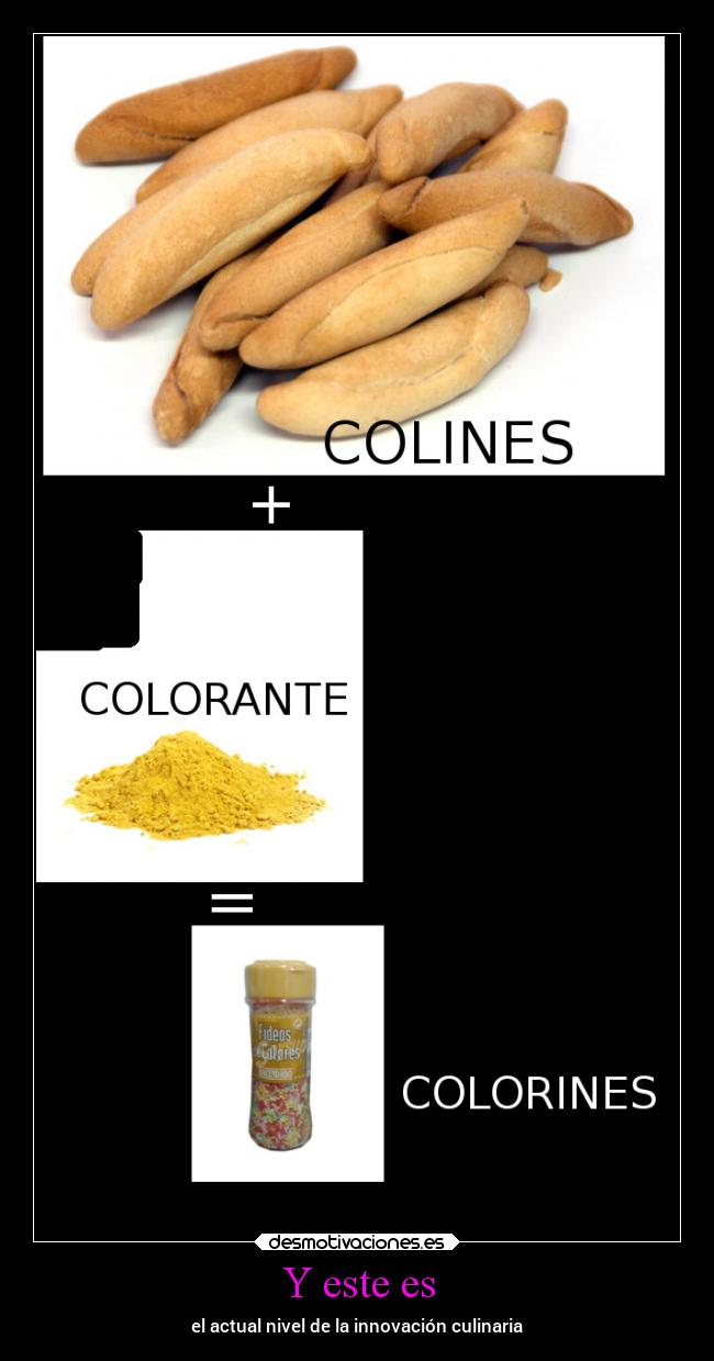 Y este es - el actual nivel de la innovación culinaria