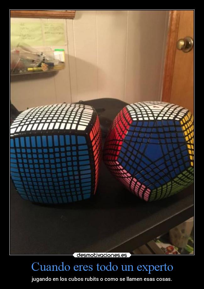 Cuando eres todo un experto -
