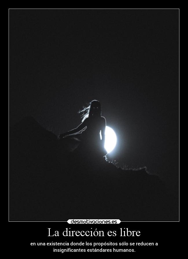 La dirección es libre -