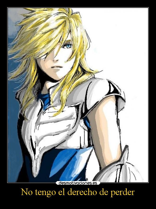 No tengo el derecho de perder -