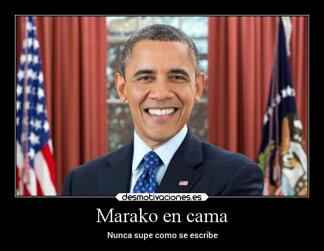 Marako en cama - Nunca supe como se escribe