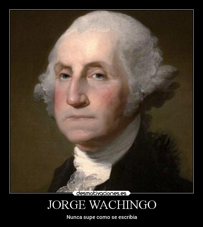 JORGE WACHINGO - Nunca supe como se escribia