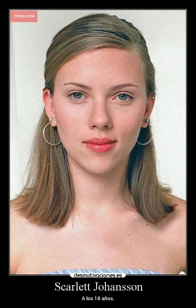 Scarlett Johansson - A los 18 años.