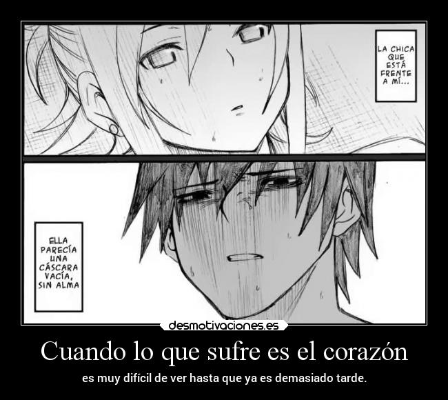 carteles corazon sentimientos anime manga erosekai gotian harukaze onani master kurosawa desmotivaciones