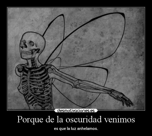 Porque de la oscuridad venimos - 
