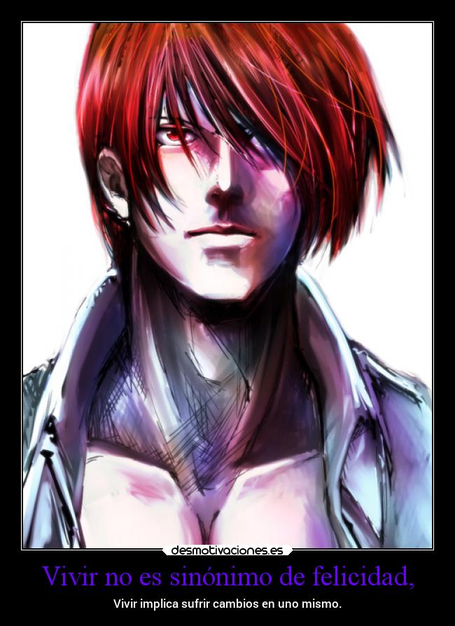 Vivir no es sinónimo de felicidad, - 