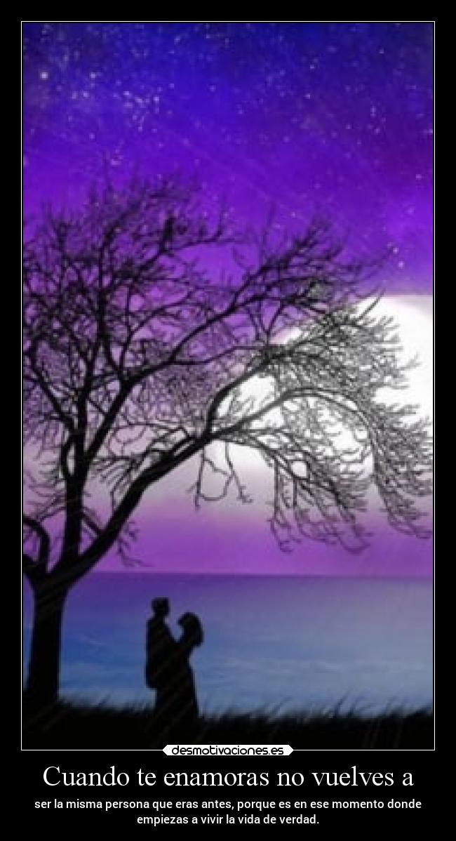 Cuando te enamoras no vuelves a -