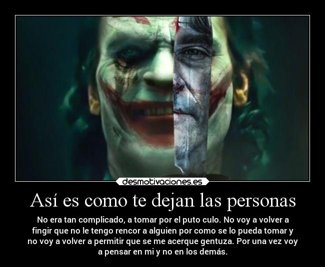 Así es como te dejan las personas - 