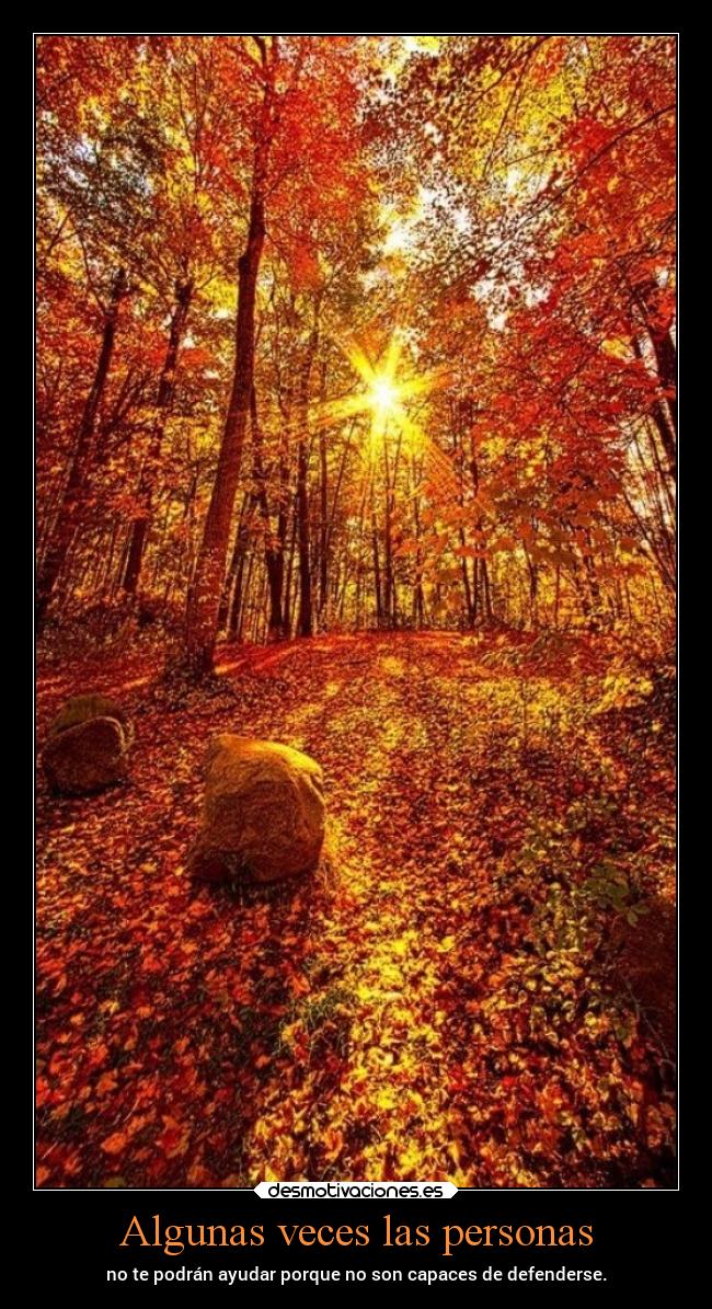 Algunas veces las personas - 