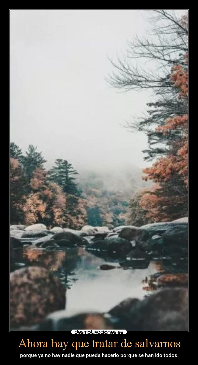 Ahora hay que tratar de salvarnos - 