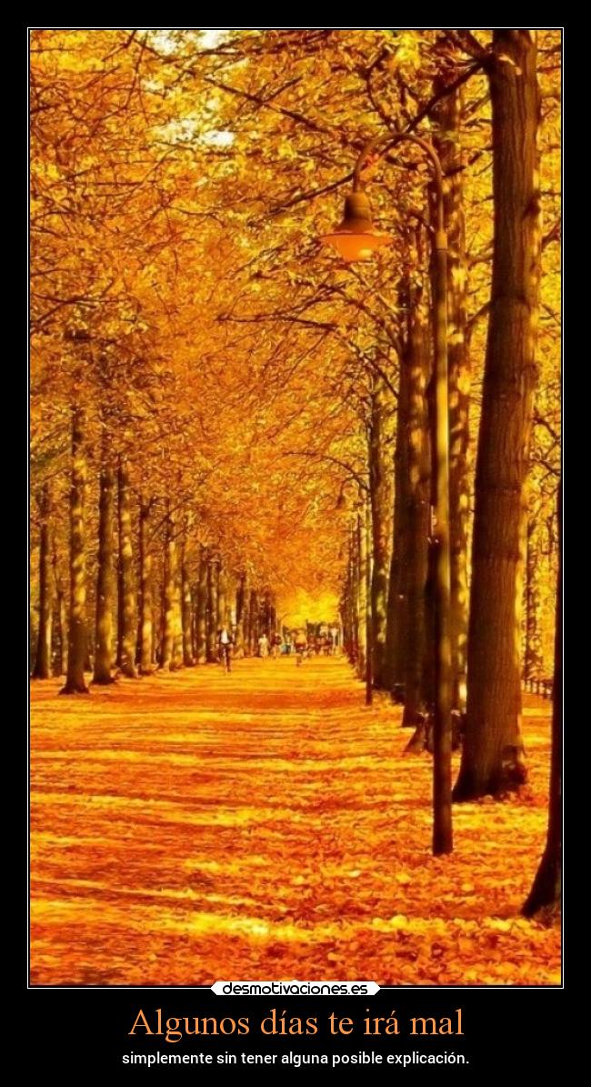 Algunos días te irá mal - 