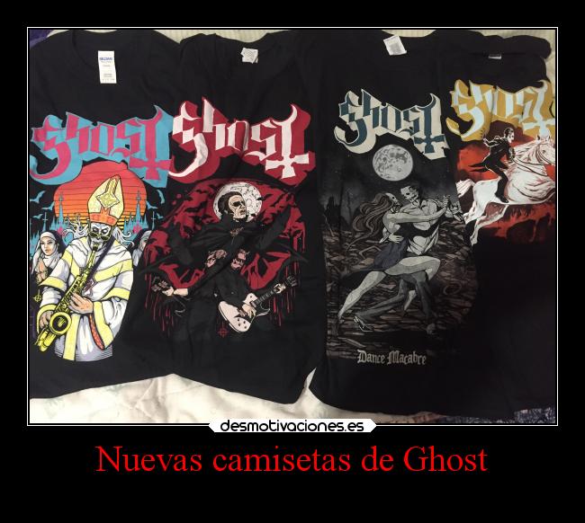 Nuevas camisetas de Ghost - 