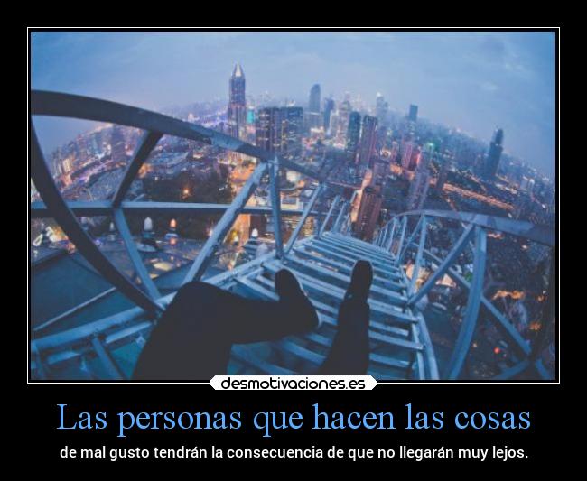 Las personas que hacen las cosas -