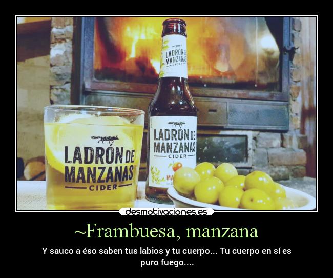 ~Frambuesa, manzana - 