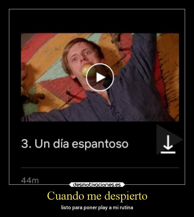 Cuando me despierto - listo para poner play a mi rutina