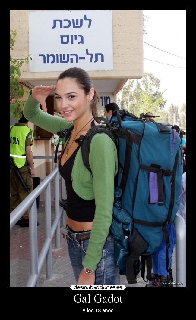 Gal Gadot - A los 18 años