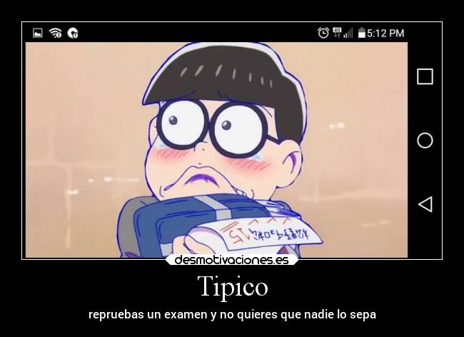 carteles escuela osomatsu san choromatsu desmotivaciones