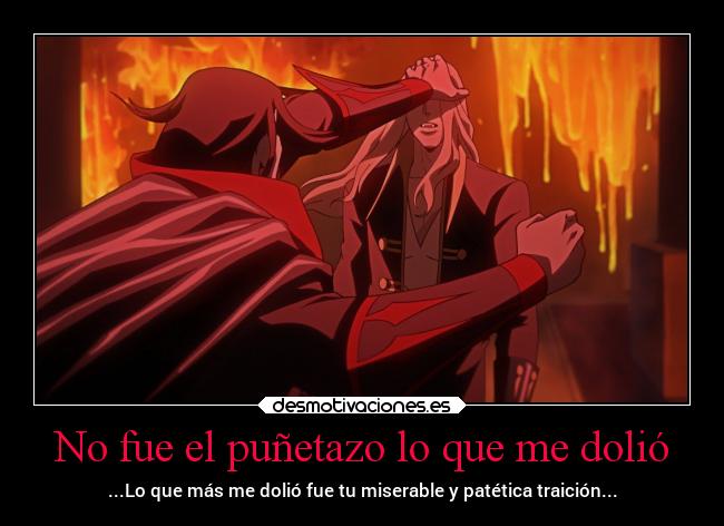 carteles familia familiarota castlevania netflix alucard dracula padreehijo peleas traiciones desmotivaciones