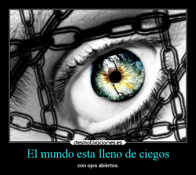 El mundo esta lleno de ciegos -