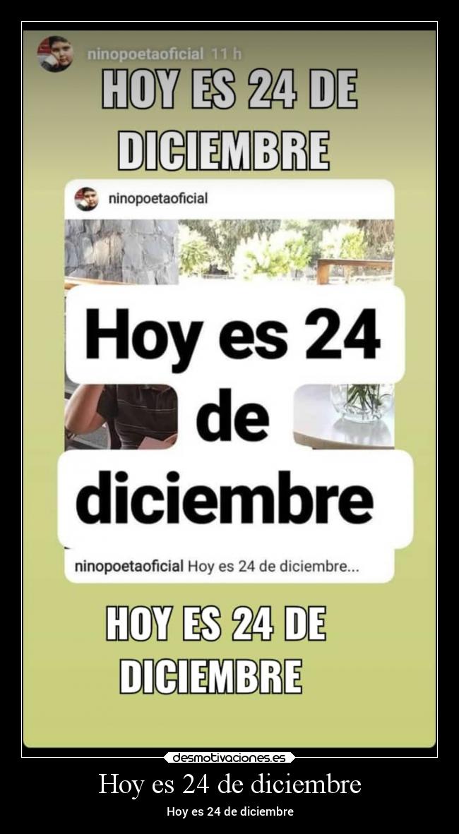 Hoy es 24 de diciembre -