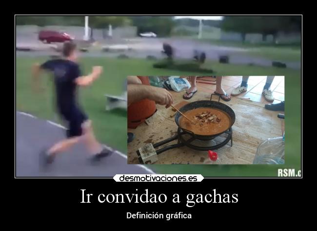 Ir convidao a gachas - Definición gráfica