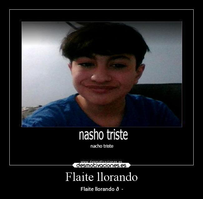 Flaite llorando - 