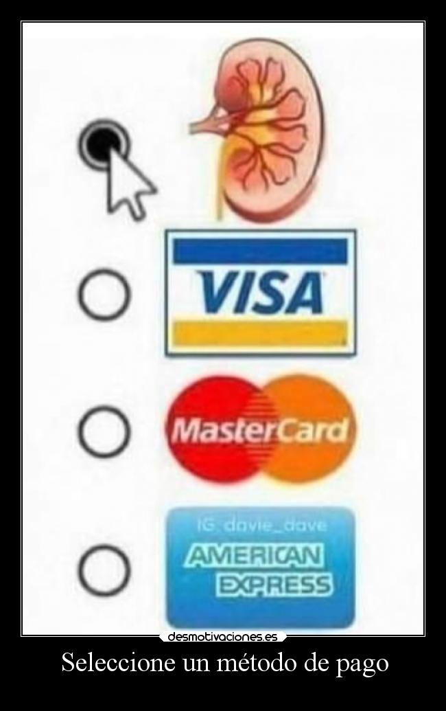 Seleccione un método de pago -