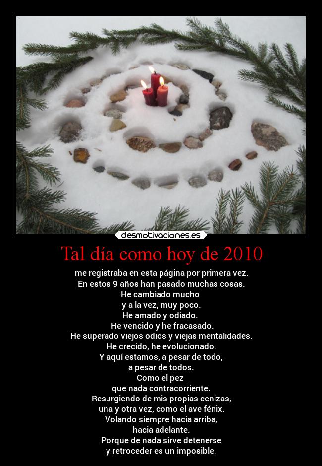 Tal día como hoy de 2010 -