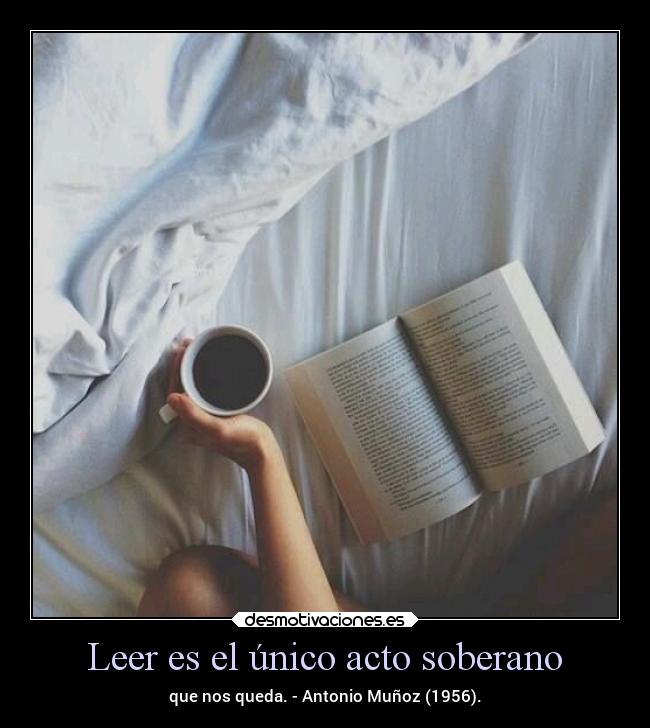 Leer es el único acto soberano - 