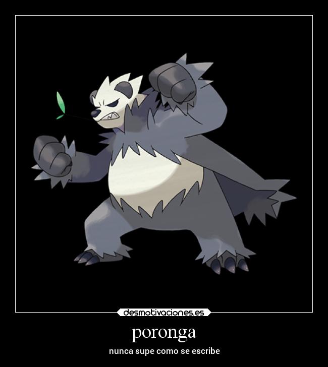 poronga - nunca supe como se escribe