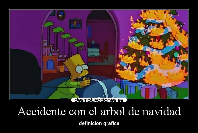Accidente con el arbol de navidad - definicion grafica