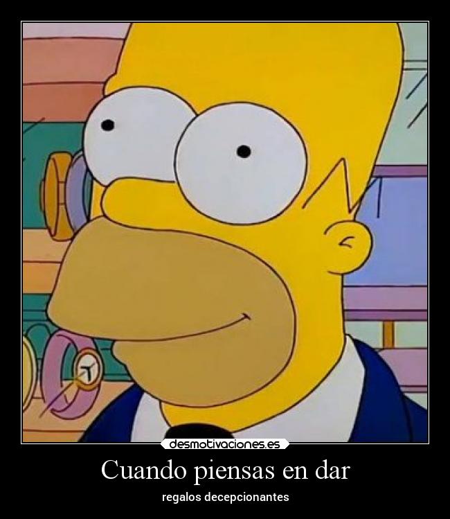 Cuando piensas en dar - regalos decepcionantes