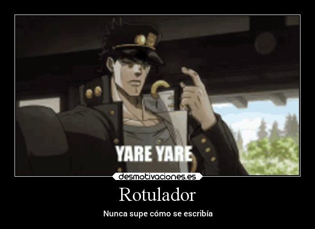 Rotulador - Nunca supe cómo se escribía