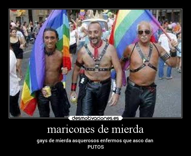 maricones de mierda -