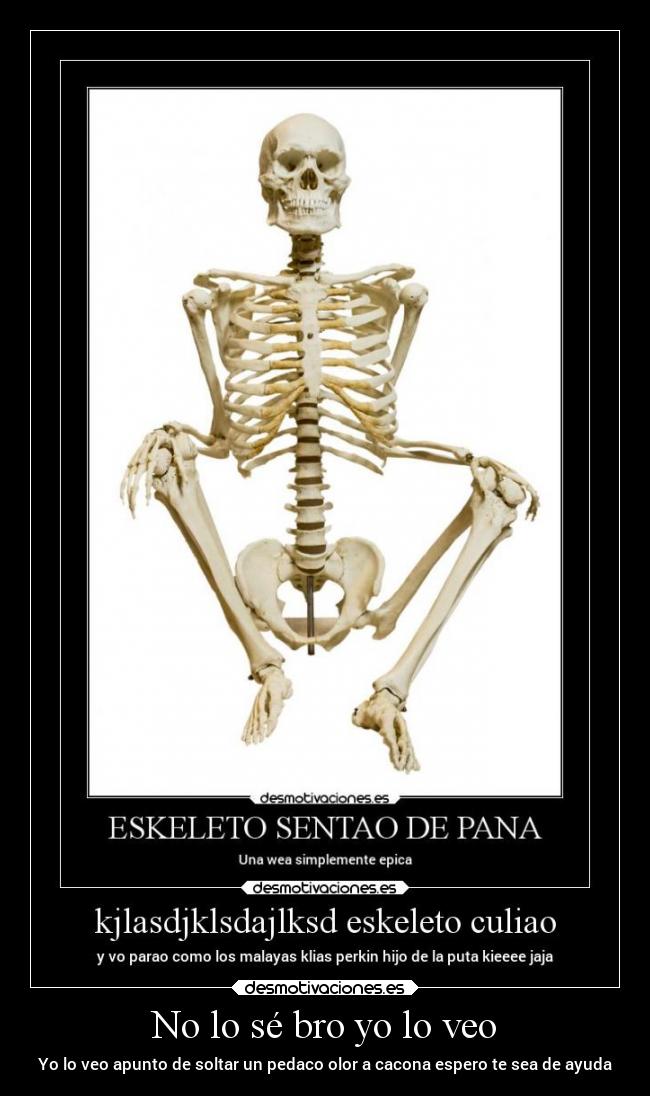 No lo sé bro yo lo veo - Yo lo veo apunto de soltar un pedaco olor a cacona espero te sea de ayuda