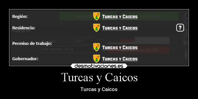 Turcas y Caicos - Turcas y Caicos