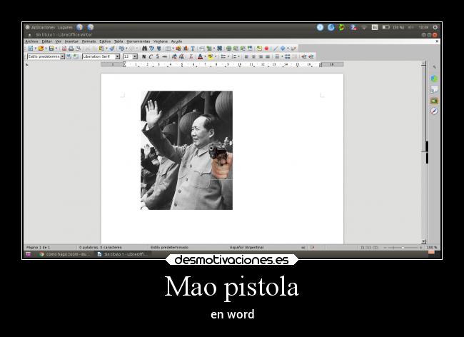 Mao pistola -