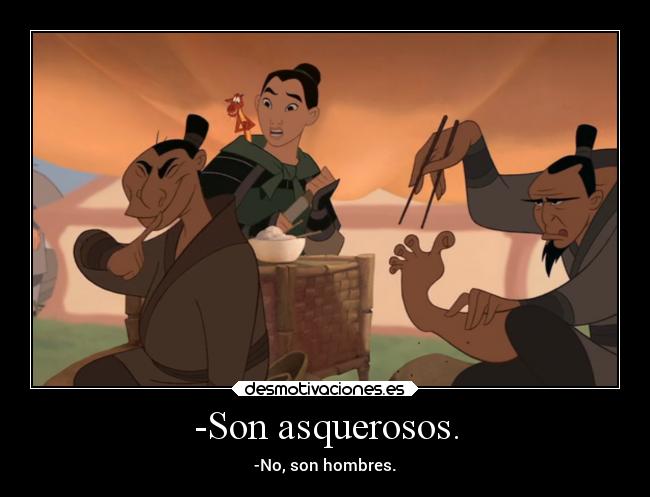 carteles cine tk73 mulan disney hombres mulannoeshetero desmotivaciones