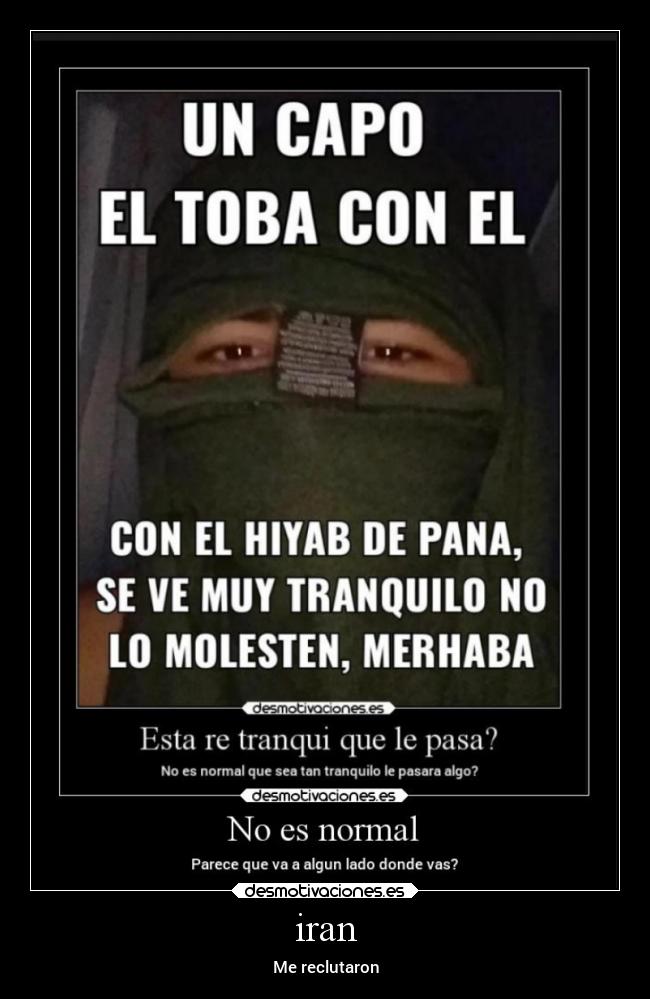 iran - Me reclutaron