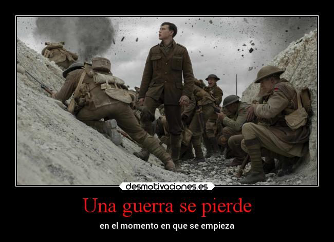 Una guerra se pierde -