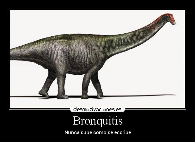 Bronquitis - Nunca supe como se escribe