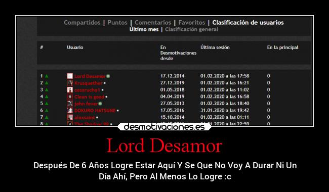 Lord Desamor - 