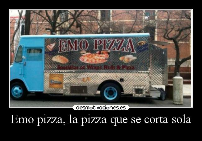 Emo pizza, la pizza que se corta sola - 