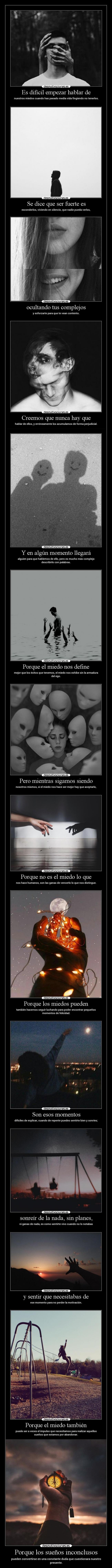 carteles vida miedo decisiones suenos megacartel nostalgia dudas desmotivaciones