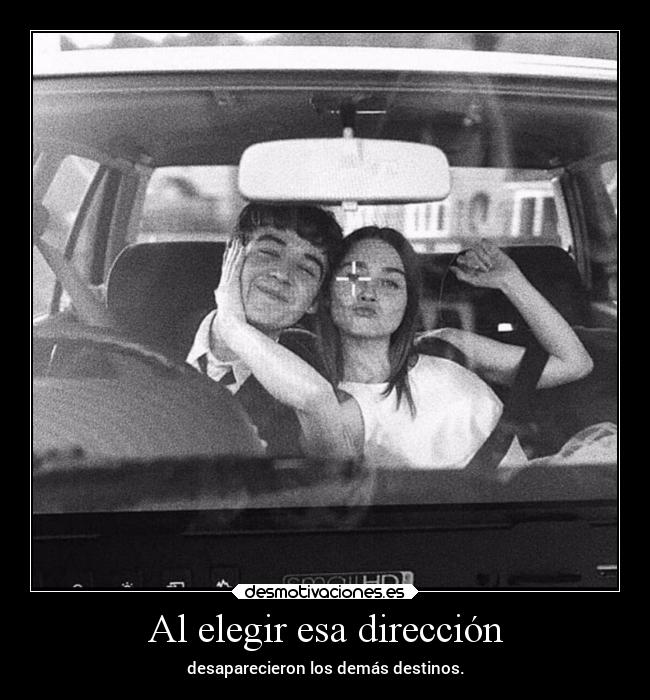 Al elegir esa dirección - desaparecieron los demás destinos.